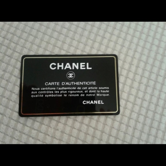 Chanel Navy Chevron Card Holder - Picture 8 of 9